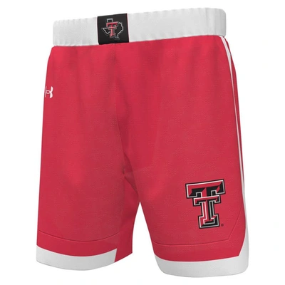 Shop Under Armour Red Texas Tech Red Raiders Replica Basketball Shorts