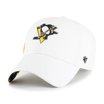 Shop 47 ' White Pittsburgh Penguins Confetti Clean Up Adjustable Hat