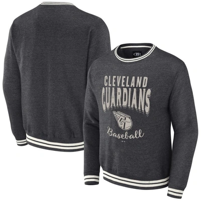 Shop Darius Rucker Collection By Fanatics Heather Charcoal Cleveland Guardians Vintage Pullover Sweatshi