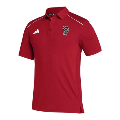 Shop Adidas Originals Adidas Red Nc State Wolfpack Coaches Aeroready Polo