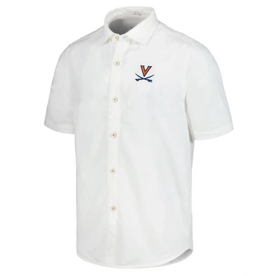Shop Tommy Bahama White Virginia Cavaliers Coconut Point Palm Vista Islandzone Camp Button-up Shirt