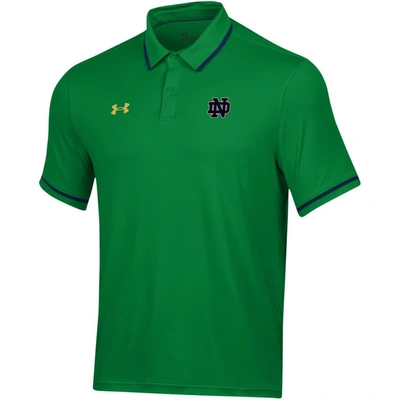 Shop Under Armour Green Notre Dame Fighting Irish T2 Tipped Performance Polo