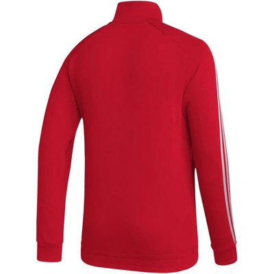 Shop Adidas Originals Adidas  Red Detroit Red Wings Raglan Full-zip Track Jacket
