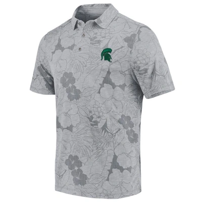Shop Tommy Bahama Gray Michigan State Spartans Miramar Blooms Polo