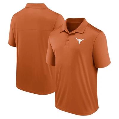Shop Fanatics Branded Texas Orange Texas Longhorns Left Side Block Polo In Burnt Orange