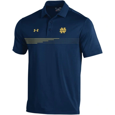 Shop Under Armour Navy Notre Dame Fighting Irish Tee To Green Stripe Polo