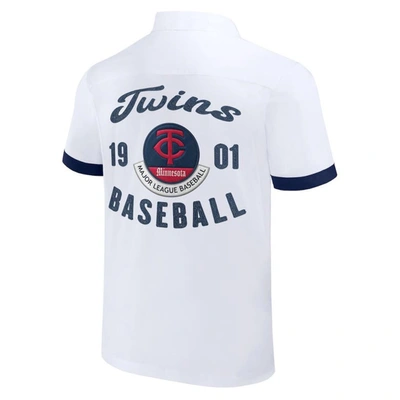 Shop Darius Rucker Collection By Fanatics White Minnesota Twins Bowling Button-up Shirt