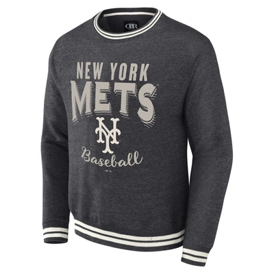 Shop Darius Rucker Collection By Fanatics Heather Charcoal New York Mets Vintage Pullover Sweatshirt