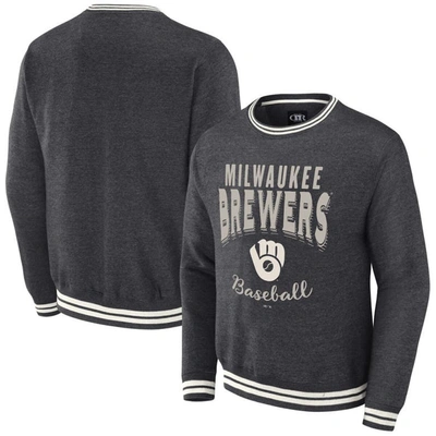 Shop Darius Rucker Collection By Fanatics Heather Charcoal Milwaukee Brewers Vintage Pullover Sweatshirt