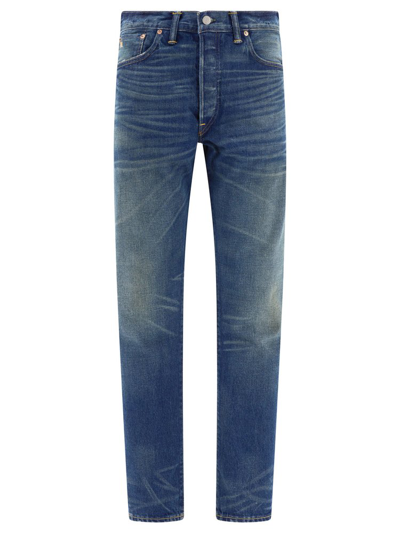 Shop Ralph Lauren Rrl Slim Narrow Selvedge Jeans In Blue