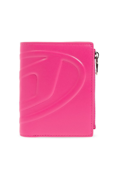 Shop Diesel Logo Embossed Bi In Pink