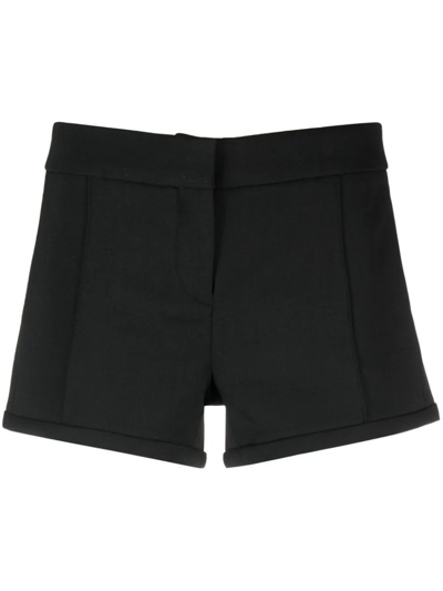 Shop Coperni Pleated Detailing Stretched Mini Shorts In Black