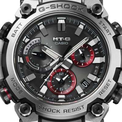 Pre-owned Casio G-shock Mt-g Mtg-b3000-1ajf Silver Bluetooth Solar Atomic Men Watch Japan