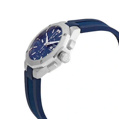 Pre-owned Baume & Mercier Baume Et Mercier Riviera Chronograph Automatic Blue Dial Men's Watch M0a10623
