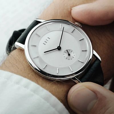 Pre-owned Dufa X Kroyer Saetter Lassen White Black Watch - Brand