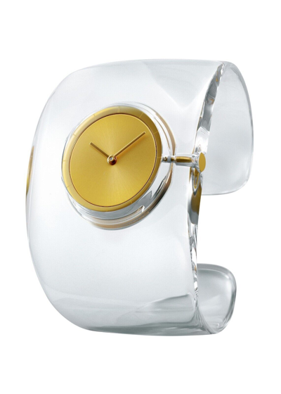 Pre-owned Issey Miyake O-bold 2023 Model Wrist Watch Bangle Nyas001 Gold Toujin Yoshioka