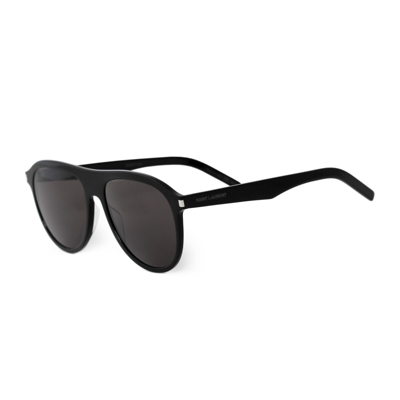 Pre-owned Saint Laurent Aviator Sunglasses Slim Sl 433 001 In Gray