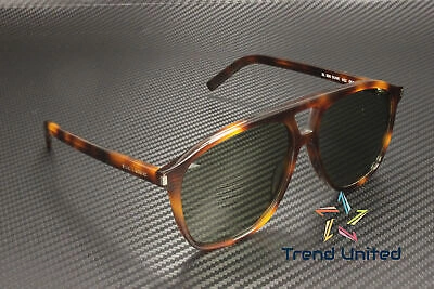 Pre-owned Saint Laurent Sl 596 Dune 002 Pilot Havana Green 58mm Women's Sunglasses
