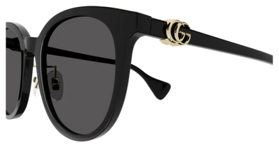 Pre-owned Gucci Sunglasses Gg1073sk 001 Black Grey Woman In Gray