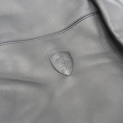 Pre-owned Puma Rare 10th Anniversary Ferrari  Leather Jacket In Black