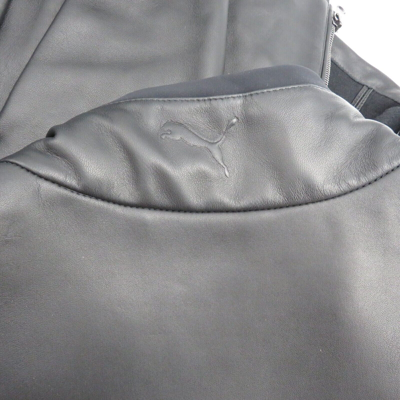 Pre-owned Puma Rare 10th Anniversary Ferrari  Leather Jacket In Black