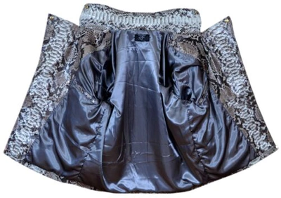 Pre-owned Handmade Genuine Dragon King Python Skin Large Scales Jacket All Size Upto13xl74" Presale In Black
