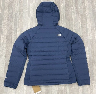 Pre-owned The North Face $280  Women's Belleview Stretch Down Hoody Jacket Shady Blue S