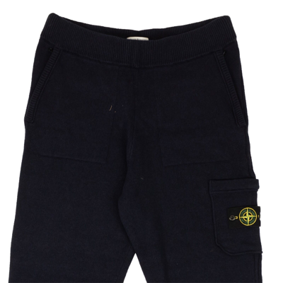 Pre-owned Stone Island Navy Blue Knit Wool Blend Pants Size L $510
