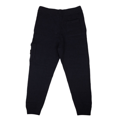 Pre-owned Stone Island Navy Blue Knit Wool Blend Pants Size L $510