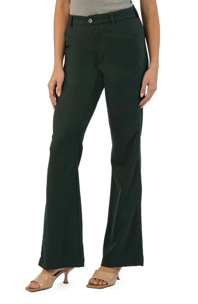 Shop Kut From The Kloth Ana High Waist Flare Pants In Deep Green