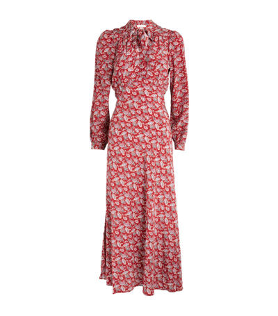 Shop Doen Dôen Silk Chanson Dress In Multi