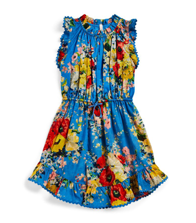Shop Zimmermann Floral Alight Flip Dress (2-10 Years) In Multi
