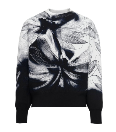 Shop Alexander Mcqueen Dragonfly Sweater In Black