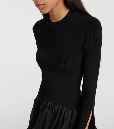 Simkhai Kenlie Mock Neck Midi Dress In Black