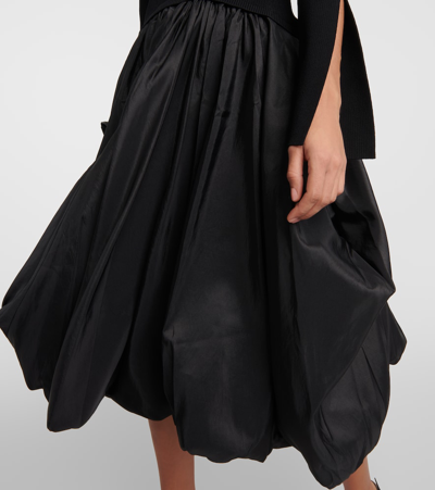 Simkhai Kenlie Mock Neck Midi Dress In Black