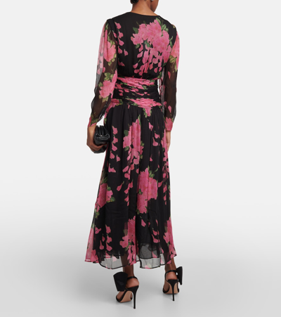 Shop Rixo London Racquel Floral Maxi Dress In Multicoloured