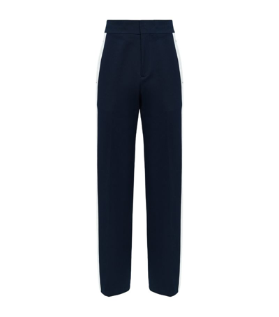 Shop Alexander Mcqueen Wide-leg Tailored Trousers In Blue