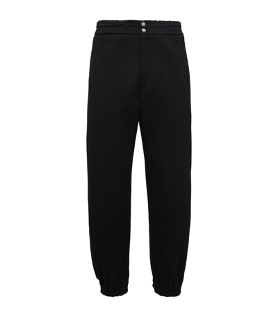Shop Alexander Mcqueen Wool Cargo Trousers In Black