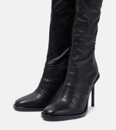 Shop Ann Demeulemeester Adna Over-the-knee Leather Boots In Black