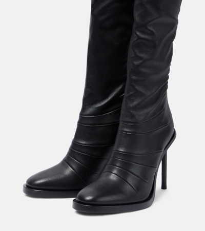 Ann Demeulemeester Adna Over-the-knee Leather Boots In Black