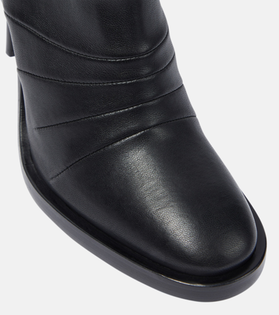 Ann Demeulemeester Adna Over-the-knee Leather Boots In Black
