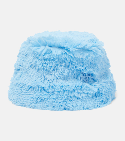 Shop Ruslan Baginskiy Teddy Bucket Hat In Blue