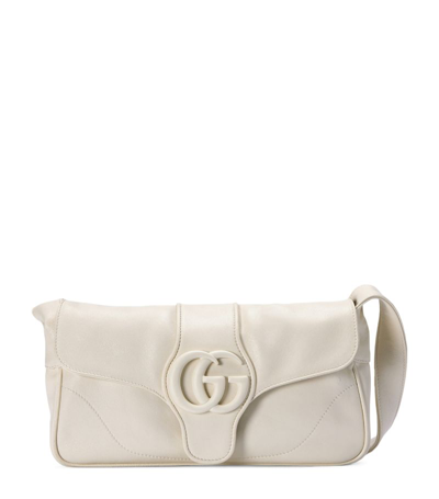 Shop Gucci Small Leather Aphrodite Shoulder Bag In White
