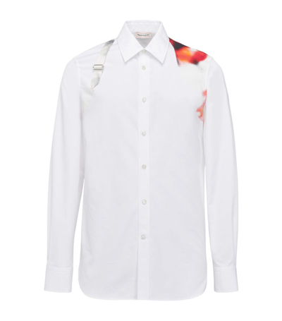 Shop Alexander Mcqueen Floral Harness Shirt In White