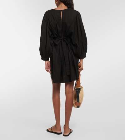 Shop Melissa Odabash Camilla Cotton Minidress In Black