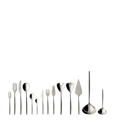 Shop Villeroy & Boch Stainless Steel Metrochic 113-piece Cutlery Set In White