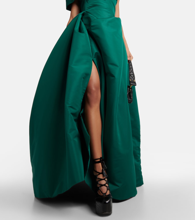 Shop Vivienne Westwood Strapless Gown In Green