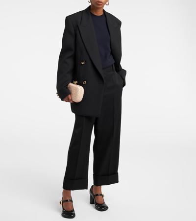 Bottega Veneta Mostra Patent Leather Mary Jane Pumps In Black