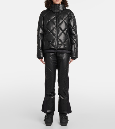 Bogner Lissi Quilted Puffer Jacket With Insert In Black