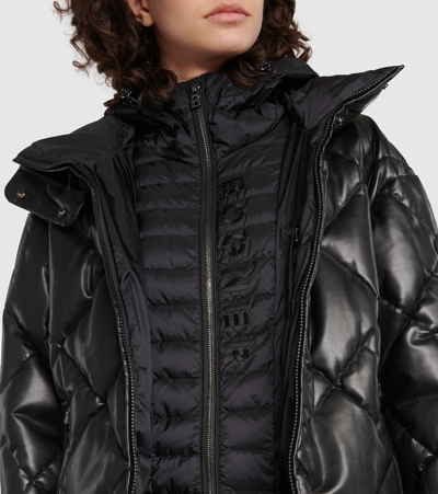 Bogner Lissi Quilted Puffer Jacket With Insert In Black